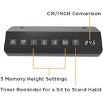 Powerton rám rohového stola, elektricky nastaviteľná výška, biely