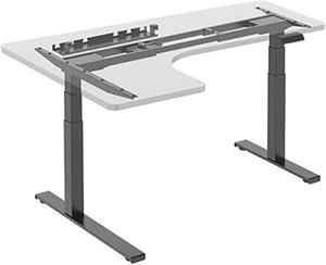 Powerton rám rohového stola, elektricky nastaviteľná výška, čierny