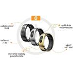 Powerton Smart Ring Pro, inteligentný prsteň, veľkosť 10, strieborný