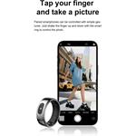 Powerton Smart Ring Pro, inteligentný prsteň, veľkosť 11, strieborný