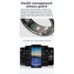 Powerton Smart Ring Pro, inteligentný prsteň, veľkosť 12, strieborný