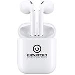 Powerton WPBTE01, bezdrôtové slúchadlá, bielé