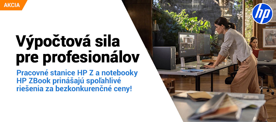 Pracovné stanice HP Z a HP Zbook za bezkonkurenčné ceny!
