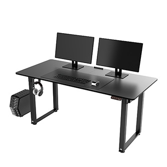 Pracovný stôl, elektricky nastaviteľná výška, 160X75 cm, 74-116 cm, UPLIFT, s XXL podložkou pod myš, ULTRADESK