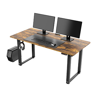 Pracovný stôl, elektricky nastaviteľná výška, 160x75 cm, 74-116 cm, UPLIFT, s XXL podložkou pod myš, ULTRADESK