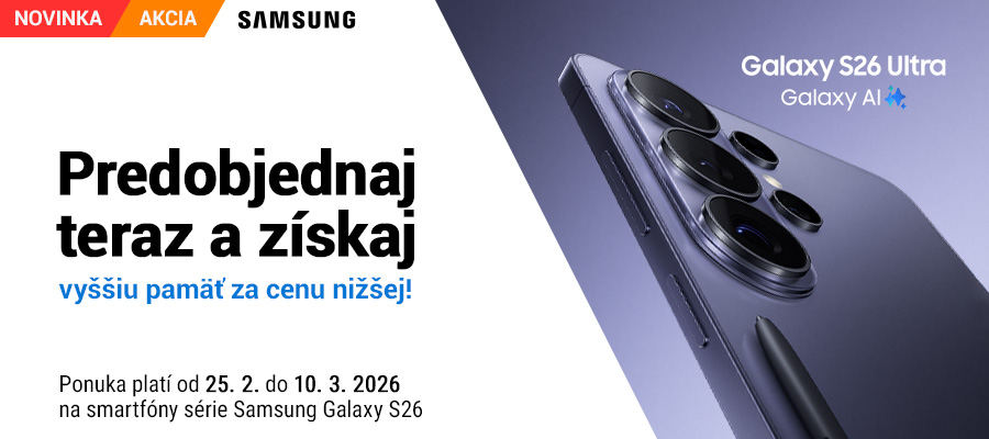 Predobjednaj si novinku teraz a získaj vyššiu pamäť za menej!