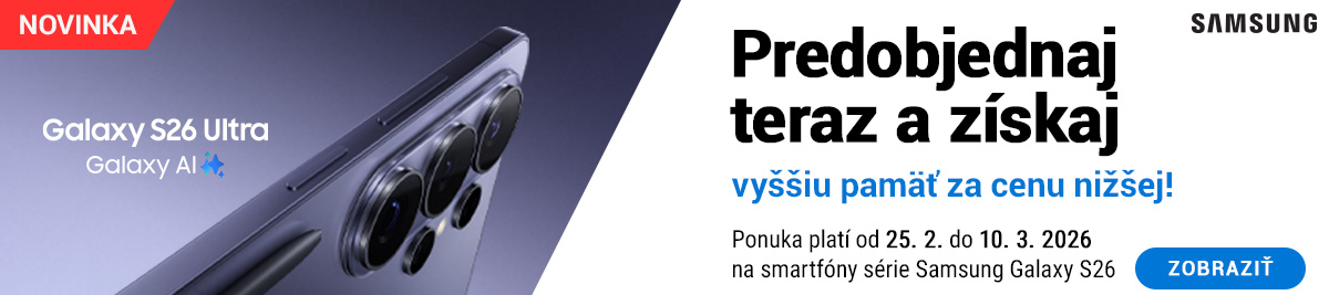 Predobjednaj si novinku teraz a získaj vyššiu pamäť za menej!