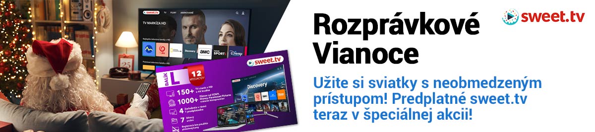 Predplatné sweet.tv teraz v špeciálnej akcii