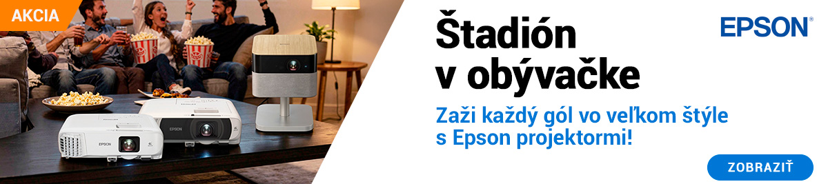 Premeň obývačku na štadión s projektormi EPSON!