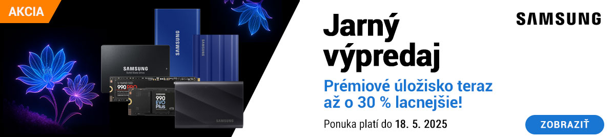 Prémiové úložiská Samsung o 30% lacnejšie!