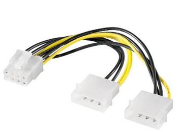 Premium-Cord Redukce napájecí 2x5.25" Molex - 8 pin pro PCI-E grafické