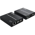 PremiumCord 8K@60Hz HDMI KVM extender s USB2.0 na 50m cez jeden kábel Cat6/6A