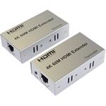 PremiumCord extender HDMI cez RJ45 až na 60,0m cez kábel Cat5e/Cat6
