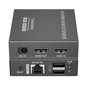 PremiumCord HDMI 2.0 KVM extender Ultra HD 4kx2k@60Hz na 70m s přenosem USB