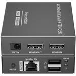 PremiumCord HDMI 2.0 KVM extender Ultra HD 4kx2k@60Hz na 70m s prenosom USB