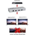 PremiumCord HDMI 2.1 splitter 1–2 porty, 8K@60Hz, 4K@120Hz, 1080p, HDR