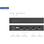 PremiumCord HDMI 2.1 splitter 1-2 porty, 8K@60hz, 4K@120Hz, 1080p, HDR+