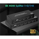 PremiumCord HDMI 2.1 splitter 1-4 porty, 8K@60Hz, 4K@120Hz, 1080p, HDR+