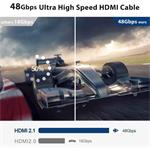 PremiumCord HDMI 2.1 Ultra High Speed optický kábel, 8K@60Hz, pozlátené konektory, 15,0m