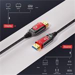 PremiumCord HDMI 2.1 Ultra High Speed optický kábel, 8K@60Hz, pozlátené konektory, 20,0m