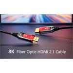 PremiumCord HDMI 2.1 Ultra High Speed optický kábel, 8K@60Hz, pozlátené konektory, 5,0m