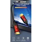 PremiumCord HDMI 2.1 Ultra High Speed optický kábel, 8K@60Hz, pozlátené konektory, 5,0m