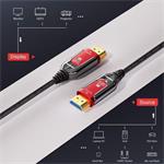PremiumCord HDMI 2.1 Ultra High Speed optický kábel, 8K@60Hz, pozlátené konektory, 7,0m