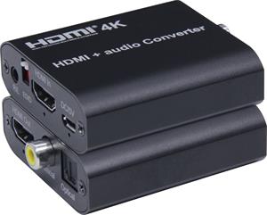PremiumCord HDMI 4K Audio extractor s oddělením audia na stereo jack, SPDIF Toslink, RCA, (rozbalené)