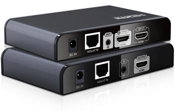 PremiumCord HDMI extender do 120m cez LAN, cez IP, HDBitT, výstup HDMI