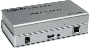 PremiumCord HDMI matrix extender na 200m, over IP, pre počítačovú sieť