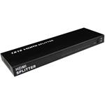 PremiumCord HDMI splitter 1-16 portov, kovový s napájacím adaptérom, 4K, 1080p, 3D