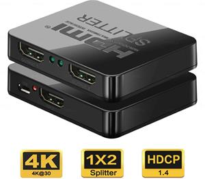 PremiumCord HDMI splitter 1-2 porty, s napájaním z USB, 4K, FULL HD, 3D