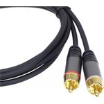 PremiumCord HQ kábel Jack 3,5 na 2x cinch M/M, prepojovací 5,0m čierny