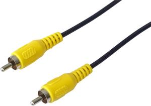 PremiumCord kábel cinch na cinch M/M, prepojovací 1,5m čierny