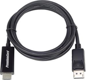 PremiumCord kábel DisplayPort 1.2 na HDMI 2.0 4K * 2K @ 60Hz  M/M, prepojovací, 1,0m