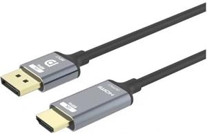 PremiumCord kábel DisplayPort 1.4 na HDMI 2.1 prepojovací, pre 8K@60Hz,4K@144Hz, 2,0m