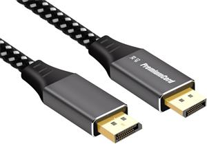 PremiumCord kábel DisplayPort v 1.4 M/M, prepojovací 1,0m oplet