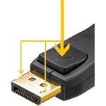 PremiumCord kábel DisplayPort v 1.4 M/M, prepojovací 5,0m, čierny