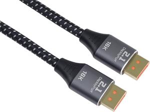 PremiumCord kábel DisplayPort v 2.1 M/M, prepojovací, 1,5m