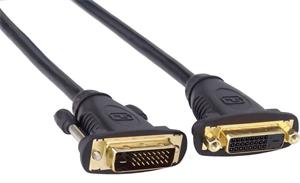 PremiumCord kábel DVI M/F, predlžovací 2,0m