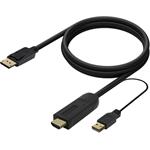 PremiumCord Kábel HDMI 2.0 na DisplayPort 1.2, 4K@60Hz, 2m