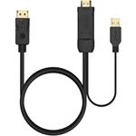 PremiumCord Kábel HDMI 2.0 na DisplayPort 1.2, 4K@60Hz, 2m