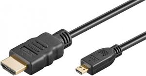 PremiumCord kábel HDMI na microHDMI M/M, prepojovací, 1,0m