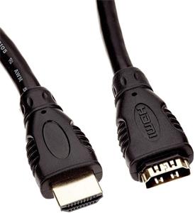 PremiumCord kábel HDMI v 1.4  M/F, predlžovací 1,0m