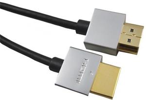PremiumCord kábel HDMI v 1.4 M/M, prepojovací 2,0m, slim