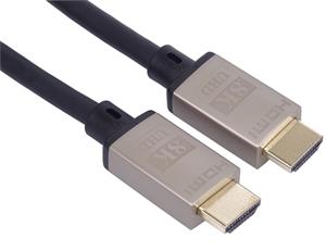PremiumCord kábel HDMI v 2.1 M/M, prepojovací Ultra High Speed + Ethernet 0,5m