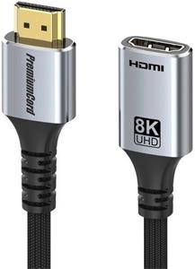 PremiumCord kábel HDMI v2.1 M/F, predlžovací, 8K@60Hz, 4K@120Hz, 2,0m