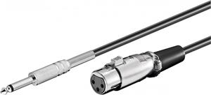 PremiumCord kábel Jack 6,3mm-XLR M/F 6m