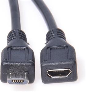 PremiumCord kábel micro USB M/F, predlžovací 2,0m