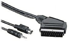 PremiumCord kábel S-Video + 3,5mm stereojack na SCART 5,0m